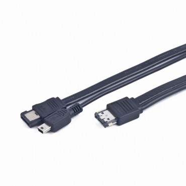 eSATAp to eSATA/Mini USB Y-cable