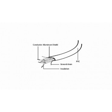 Serial ATA III 50 cm data cable, metal clips