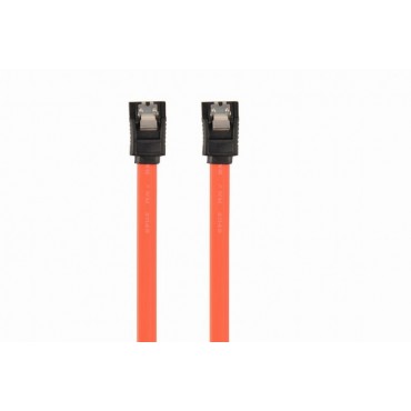 Serial ATA III 50 cm data cable, metal clips