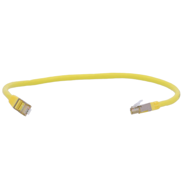 SFTP Cable - Ethernet - RJ45 Connectors - Category 6A - 0,5 m - Yellow color