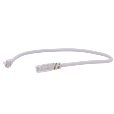 UTP Cable - Ethernet - RJ45 Connectors - Category 6 - 0,3 m - White color