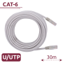 UTP cable - Ethernet - RJ45 Connectors - Category 6 - 30 m - White colour