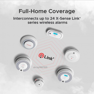 X-Sense Standalone Carbon Monoxide Alarm - Allows connecting 24 RF detectors 868MHz - Replaceable battery - Indicator light and audible alarm 85 dB at 3m - Test button and LCD screen - Certified EN 50291