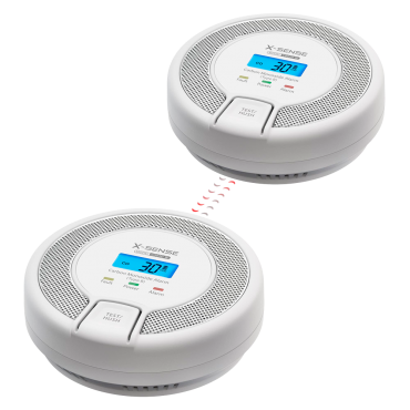 X-Sense Standalone Carbon Monoxide Alarm - Allows connecting 24 RF detectors 868MHz - Replaceable battery - Indicator light and audible alarm 85 dB at 3m - Test button and LCD screen - Certified EN 50291