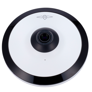 Fisheye Camera 5 Mpx Ultra Series - 1/2.7” Progressive Scan CMOS - Lens 1.4 mm / LEDs Range 10 m - Compression H.265; H.264; H.264H; H.264B - WDR 120 dB | Integrated Microphone - Smart Features 