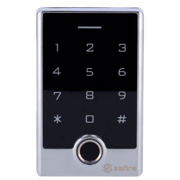 Standalone access control - Fingerprint, EM card, PIN and APP access - Relay output and push button - Wiegand 26 and WiFi | Timing control - Tuya Smart APP for remote management and openings - Suitable for exterior IP68