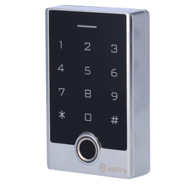 Standalone access control - Fingerprint, EM card, PIN and APP access - Relay output and push button - Wiegand 26 and WiFi | Timing control - Tuya Smart APP for remote management and openings - Suitable for exterior IP68