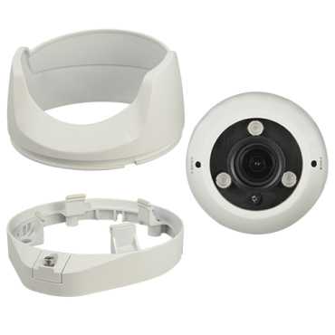 1080p ECO Dome Camera - 4 in 1 (HDTVI / HDCVI / AHD / CVBS) - 1/2,7" 2,1 Mpx PS5220 - 2,7~13,5 mm varifocale lens - 3 LED-array IR-bereik 40 m - OSD-menu op afstand vanaf DVR