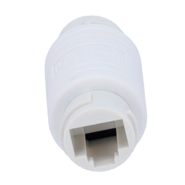 Connector - Input connector RJ45 - Output connector RJ45 - UTP compatible - IP68 - White colour