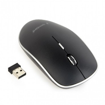 Wireless optical mouse, black - Intelligent power saving technology - Long battery life - No mouse pad required