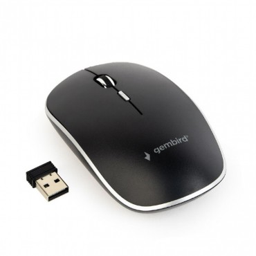 Wireless optical mouse, black - Intelligent power saving technology - Long battery life - No mouse pad required