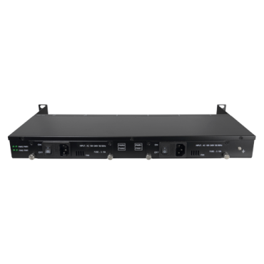 Metal chassis - For racking up to: 12 Media Converters - Dual power supply - 1U - 19"