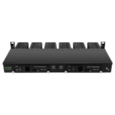 Metal chassis - For racking up to: 12 Media Converters - Dual power supply - 1U - 19"