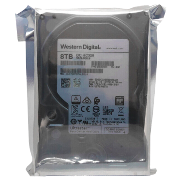 Western Digital Hard Disk Drive - Capacity 8 TB - SATA interface 6 GB/s - Model HUS728T8TALE6L4  - Designed for 24/7/365 - For high capacity servers