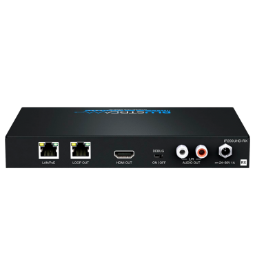 Video over IP receiver - UHD resolution - 1 LAN entry (RJ45) - 1 HDMI output - KVM function