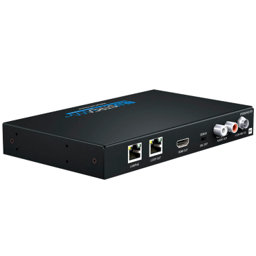 Video over IP receiver - UHD resolution - 1 LAN entry (RJ45) - 1 HDMI output - KVM function