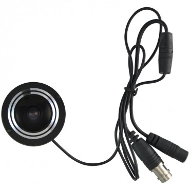 Hidden camera - Door peephole camera - 1/3" colour CCD - 480 TVL - 0.1 Lux / F1.2 - 1.7 mm Lens (Wide Angle)