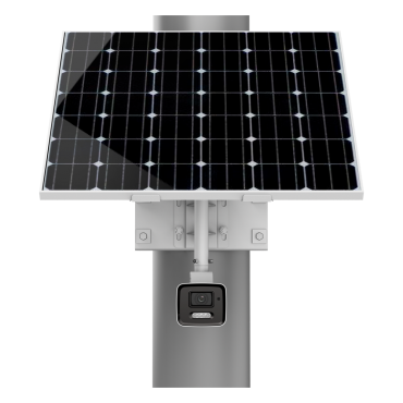 Solar Bullet IP Camera 4G - Resolution 4 MP (2560x1440) - Lens 2.8 mm | ColorVu: color image 24 hours - Includes photovoltaic panel for autonomous use - AcuSense: Classification of humans and vehicles - IP67 , with rechargeable lithium battery , Alarms