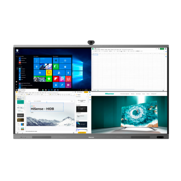 HISENSE Interactive Display 86" 4K | Wireless transmission | Resolution 3840x2160 | HDMI, DP, OPS, LAN, USB, Type-C Inputs | Built-in microphone and speakers | Includes camera HIS-HMC1AE