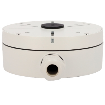 Junction box - For bullet / turret cameras - Suitable for outdoor use - Wall or ceiling installation - Cable pass