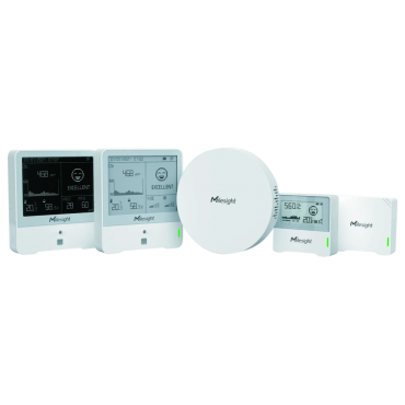 Indoor Air Quality IoT LoRaWan Indoor Air Quality - Solution Kit - UG63 Mini LoraWan Gateway - 4 environmental condition sensors - 1 year of Milesight IoT Cloud Pro - 8 channels and connection to 2000 devices - Ethernet communication