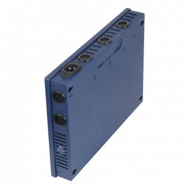 Slim power distribution box - 1 AC input 220 V 5OHz - 18 outputs - Resettable fuse protection - Output voltage 12 V / 250 W - Metal housing