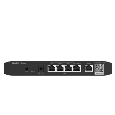 Reyee Router Cloud Controller - 4 PoE+ Ports RJ45 GE + 2 Ports RJ45 GE - 5 Ports RJ45 10/100 /1000 Mbps - Supports up to 2 WAN for failover or balancing - Up to 600Mbps of bandwidth - VPN server IPSec, L2TP, PPTP, OpenVPN