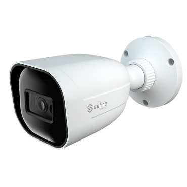 Safire Smart - Bullet camera 4 in 1 Bereik E1 - 2 Mpx (1920x1080), 1/2.8" CMOS Starlight - 2.8 mm Lens | 30 m IR bereik - WDR, HLC, BLC, AGC | Audio over coax HDTVI - Weerbestendig IP67