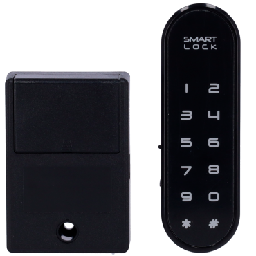 Smart lock for lockers - Password identification - 3 x AAA power supply - Public mode: random user openings - Master key for emergency opening - Autonomous management (without software)