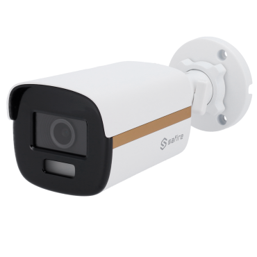 Safire Bullet Camera ULTRA Range - HDTVI output - 8Mpx CMOS Night Color - 2.8 mm White Light lens range 40m - WDR(130dB) | 3D DNR - Waterproof IP67 | PoC.at