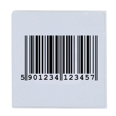 Electronic anti-theft protection EAS - RF technology 8.2 MHz - Soft label with sticker - Dimensions: 40 (W) x 40 (H) mm - Compatible with RF antennas - Suitable for all types of businesses