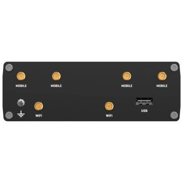 Teltonika Industrial Router 5G - 5G Sub-6Ghz SA/NSA Dual SIM - 5 ports 10/100/1000Mbps - Up to 2.6Gbps Download | 1Gbps Upload - WiFi 802.11 b/g/n/ac - Aluminum Housing