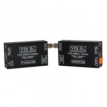 10Mbps / 100Mbps Ethernet Transmission for IP Network Camera Connection - VDL4000 Series Transmission Set