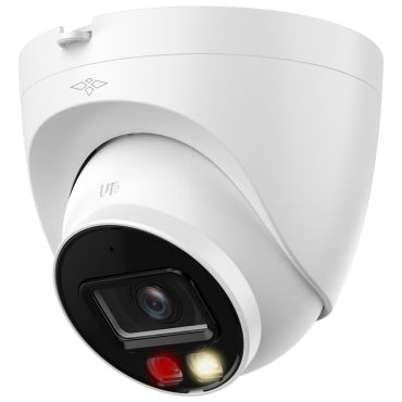 X-Security Turret IP Camera PRO Range - 8 Megapixel (3840x2160) - 2.8 mm fixed lens - IVS (Perimeter Protection) | SMD Plus - MicroSD | Dual Light range 30 m - Waterproof IP67 | Integrated microphone | PoE