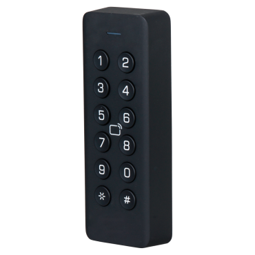 Access reader - Access by MF card and PIN - LED and acoustic indicator - Wiegand 26/34 | OSDP - Compatible with X-Security controllers - Suitable for outdoor use IP66