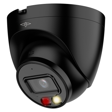 X-Security Turret IP Camera PRO Range - 8 Megapixel (3840x2160) - 2.8 mm fixed lens - IVS (Perimeter Protection) | SMD Plus - MicroSD | Dual Light range 30 m - Waterproof IP67 | Integrated microphone | PoE