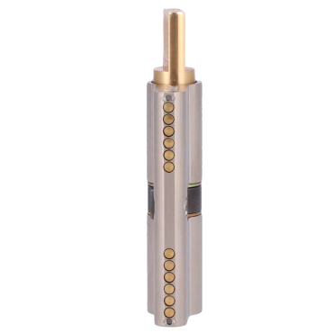 High security double clutch cylinder - Anti-bumping, lock pick, drill and breakage - Suitable for YALE-LINUS-L2 - System of 7 active pins and 2 sensors - Dimensions 35 x 35 mm - Include 2 physical keys