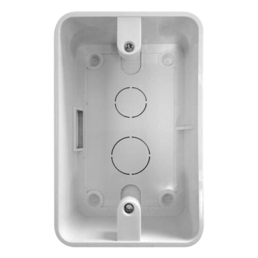 Connection box - Surface mounting - Compatible with ZK-FR1500A-WP-EM(-MF) readers - Material: ABS - White colour - Easy installation