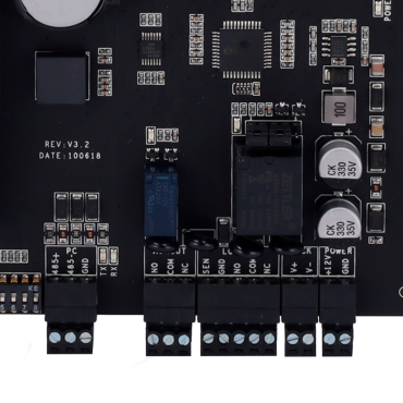 Access Controller - Card, QR or PIN - TCP/IP Communication - 2 Wiegand readers - Relay output for 1 door - ZKBioCV Software 5 doors/5 APP included