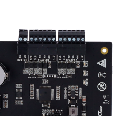 Access Controller - Card, QR or PIN - TCP/IP Communication - 2 Wiegand readers - Relay output for 1 door - ZKBioCV Software 5 doors/5 APP included