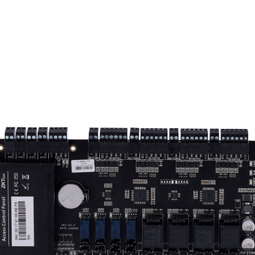 Access Controller - Card, QR or PIN - TCP/IP Communication - 4 Wiegand readers - Relay output for 4 doors - ZKBioCV Software 5 doors/5 APP included