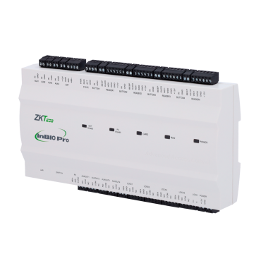 Multi-identification access controller - Facial, fingerprint, card, dynamic QR or PIN - TCP/IP Communication - 4 Wiegand readers | 8 RS485 readers - Relay output for 4 doors - ZKBioCV Software 5 doors/5 APP included
