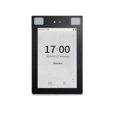 Access and time & attendance control IP68 IK04 - Facial, palm, MF card and PIN - 30.000 faces | 1.000.000 records - 8" touch IPS | TCP/IP, RS485 and Wiegand - Soft. Access: ZKBioCV - Soft. Attendance: ZKBioTime8 | GoTimeCloud