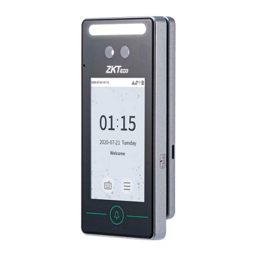 Access Control and Time & Attendance - Facial, Palm, EM card and PIN - 800 faces | 150.000 records - 4" TFT touchscreen, TCP/IP, WiFi, USB, 485, Wiegand - Compatible with ZKBioAccess, ZKBioCV, GoTimeCloud
