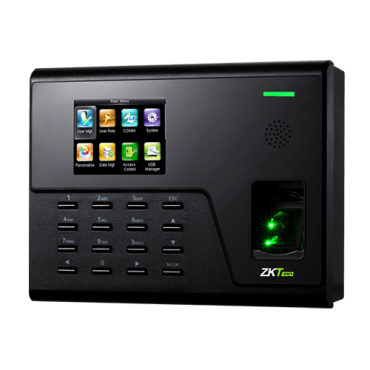 Time & Attendance control - Fingerprint, MF card and PIN - 3.000 fingerprints | 100.000 records - 2.8" TFT | TCP/IP & WiFi - Soft. Presence ZKBioTime8 2 equipment included - Time and Attendance Software: GoTimeCloud